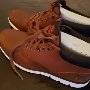 Timberland boots, 7.5, Cognac.